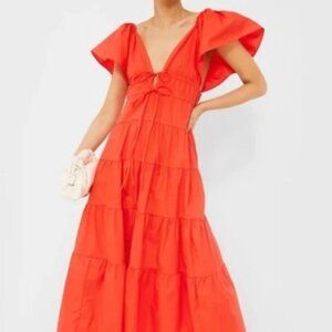 O.P.T. Gorgeous Maxi Dress, Orange, Size Large, NWT